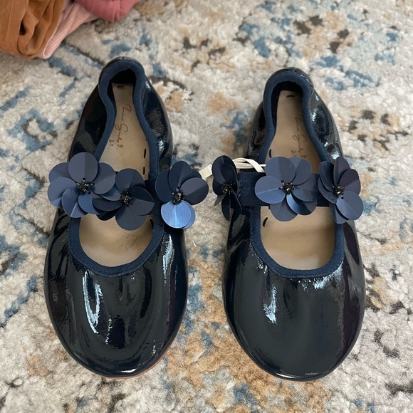 Zara Girls Navy Flats - Picture 1 of 1